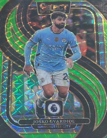 2024-25 Panini Select Premier League - Josko Gvardiol Green Florescent/125