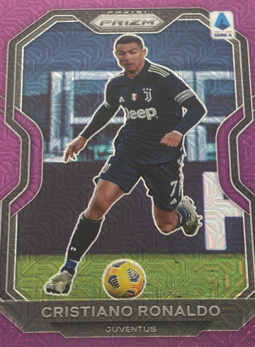 2020 Chronicles Cristiano Ronaldo Prizm Serie A Purple Mojo #11 Juventus