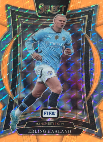 2024-25 Panini Select FIFA ERLING HAALAND Orange Fluorescent PRIZM /125