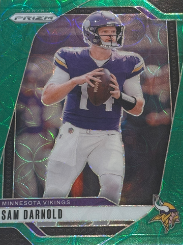 2024 Panini Prizm - Sam Darnold #185 Green Scope Prizm /75