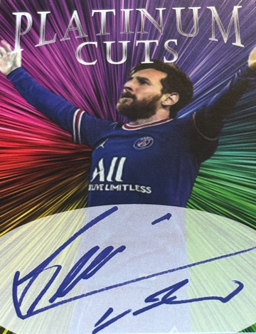 Lionel Messi Platinum Cuts /1000 Facsimile Auto PSG Limited Edition