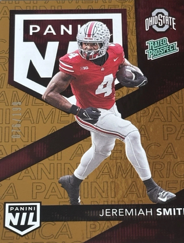 JEREMIAH SMITH 2025 NSCC ORANGE /199 Panini National Silver Pack RC