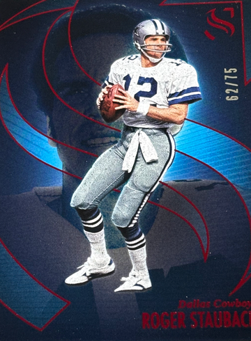 Panini 2025 Silhouette Roger Staubach Cowboys Serial Numbered /75
