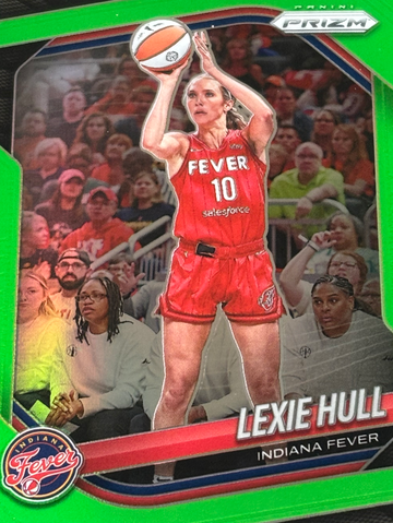 2025 Panini WNBA Prizm Lexie Hull Lime Green /225 #51 Indiana Fever