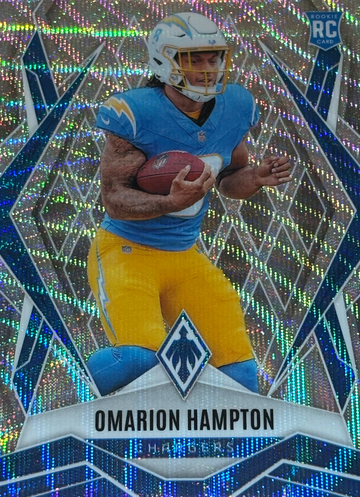 2025 Panini Phoenix - Rookies Omarion Hampton #192 Wave /199 (RC)