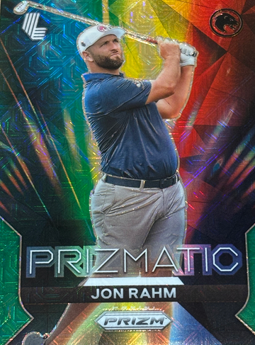 2024 Panini Prizm LIV Jon Rahm Prizmatic Green Mojo Prizm #/54