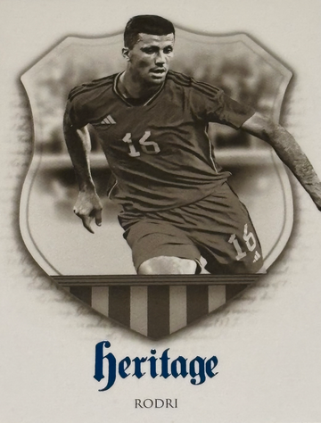 2023 Futera Unique World Football Soccer Rodri Heritage Sapphire /19