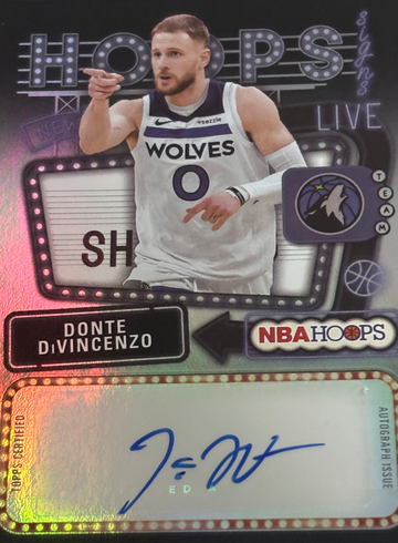 2026 Topps NBA Hoops Donte DiVincenzo Hoops Signs AUTO #HS-DD