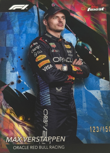 2024 Topps Finest Formula 1 F1 Max Verstappen Uncommon Blue /150 #195