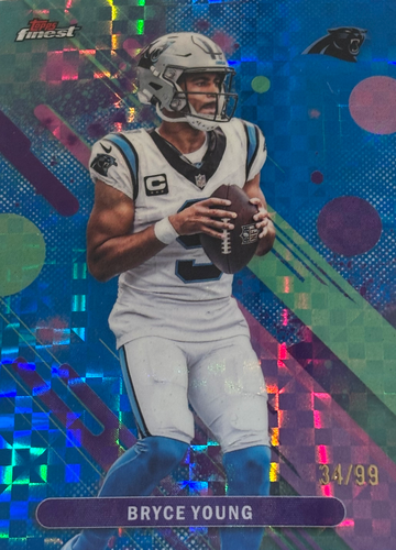 2025 Topps Finest BRYCE YOUNG Blue X-Fractor /99