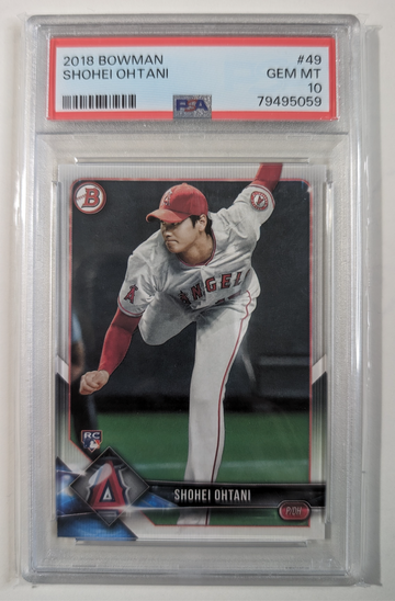 2018 Bowman Shohei Ohtani #49 PSA 10 