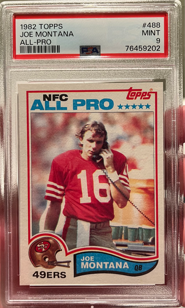 Joe Montana 1982 Topps Psa 9