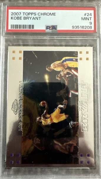 2007 Kobe Bryant Topps Chrome Psa 9