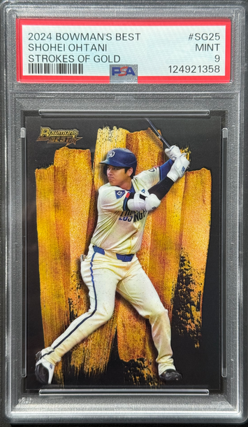 2024 Bowman’s Best Shohei Ohtani Strokes of Gold Case Hit PSA 9