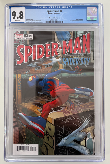 Spider-Man 7 CGC 9.8 1st Spiderboy Ramos Cover Variant