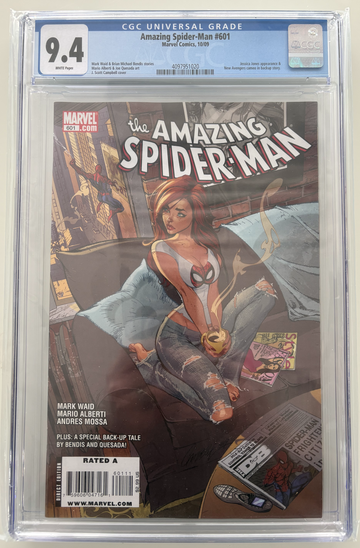 Amazing Spider-Man 601 CGC 9.4 J Scott Campbell Cover