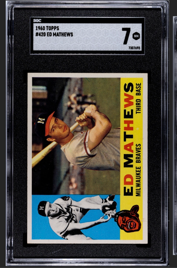 1960 Topps Ed Mathews SGC 7