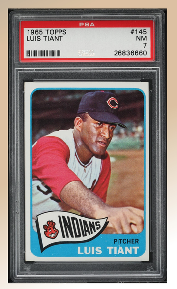 1965 Topps #145 Luis Tiant Rookie PSA 7 NM