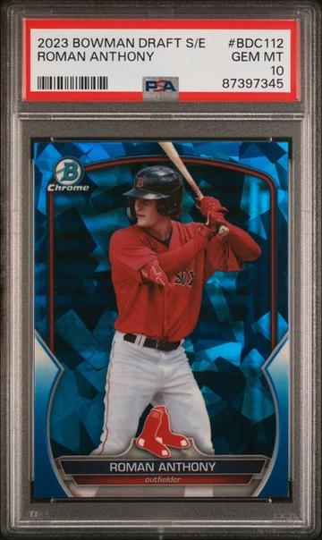 2023 Bowman Chrome Draft Sapphire Roman Anthony Rookie PSA 10 #BDC112