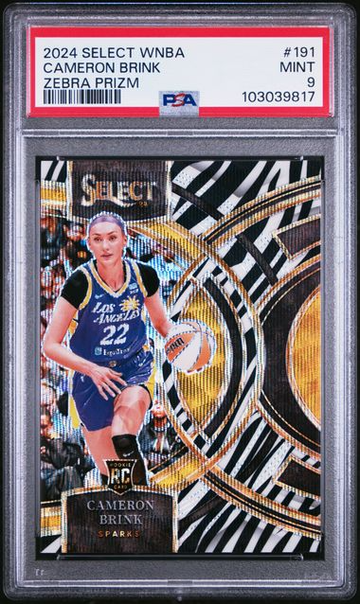 2024 Select WNBA Cameron Brink Rookie RC Zebra SSP PSA 9 POP 1 None Higher