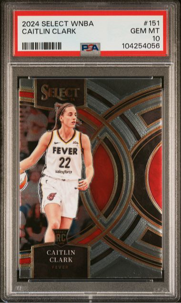 Caitlin Clark 2024 Panini Select WNBA Premier Rookie RC #151 PSA 10 GEM MINT
