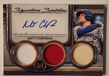 2023 Topps Museum Collection Signature Swatches Matt Chapman