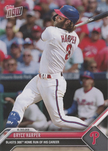 2023 Topps Now BRYCE HARPER 300th Career Home Run #786 Philadelphia Phillies