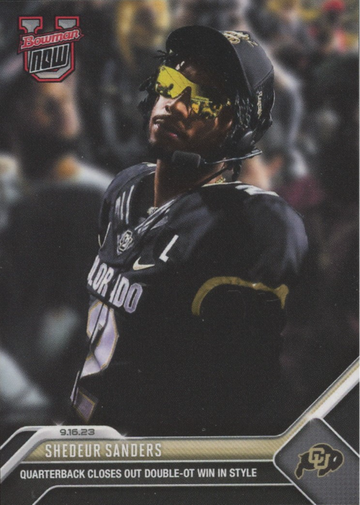 2023 BOWMAN U NOW SHEDEUR SANDERS #5 OT WIN! COLORADO BUFFALOES