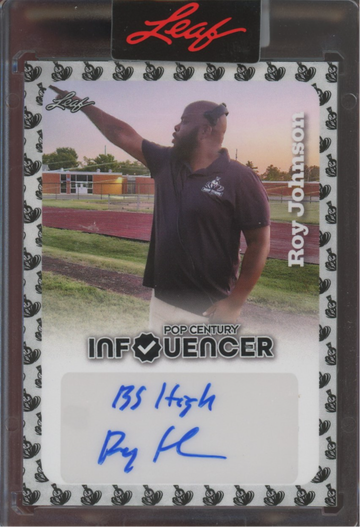 2023 Leaf Pop Century Influencer Roy Johnson auto, Bishop Sycamore, BS High /139