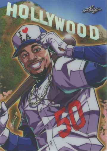 2023 LEAF METAL Mookie Betts ANIME NATION LA Dodgers  #/76 #ANB-92