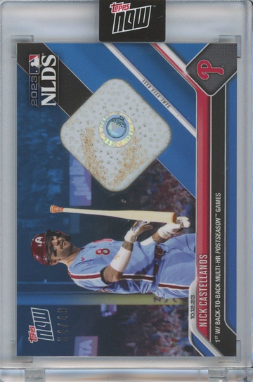 2023 Topps Now Nick Castellanos Game Used Base BLUE #/49 Phillies NLDS SSP #999c
