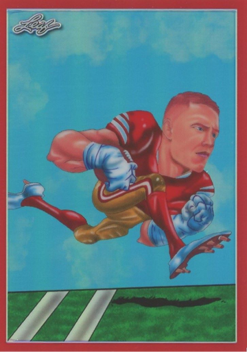 2024 Leaf Christian McCaffrey Metallic Imaginations Red #/199# MI-3 49'ers