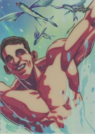 2024 Leaf Metal Michael Phelps Anime Nation #/140 #ANB-124  