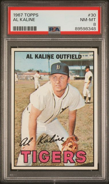 1967 Topps Al Kaline #30 *PSA 8* Detroit Tigers