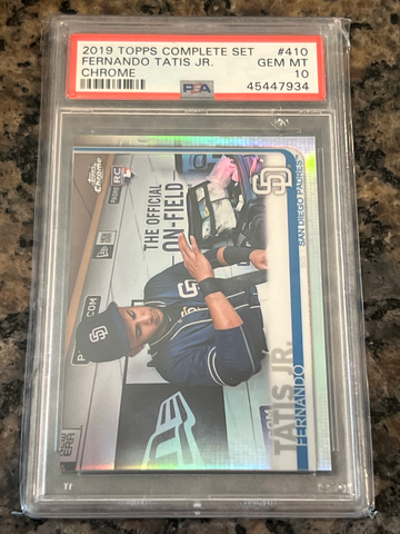 2019 Topps complete set chrome Fernando Tatis jr 