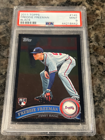 Freddie freeman black 2011 topps rookie 