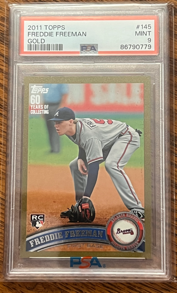 2011 Topps Freddie Freeman #145 Gold PSA 9