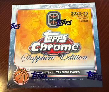 2022-23 Overtime Elite Basketball Topps Chrome Sapphire Edition Box