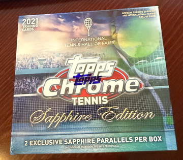 2021 Tennis Topps Chrome Sapphire Edition Box