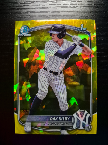 2025 Bowman Draft Sapphire Dax Kilby #BDC-146 YELLOW REFRACTOR  /75 