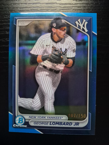 2024 Bowman Chrome George Lombard Jr #BCP-222 BLUE REFRACTOR  /150