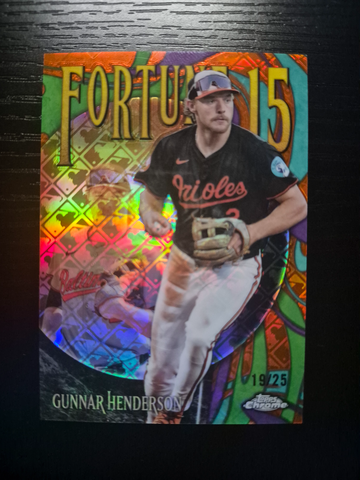 2025 Topps Chrome Logofractor Gunnar Henderson ORANGE  /25 