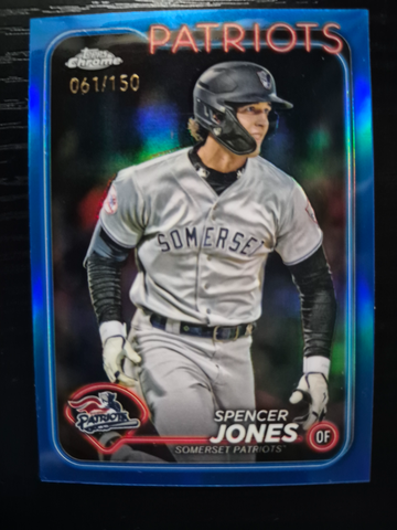 2024 Topps Pro Debut Spencer Jones TRUE BLUE REFRACTOR  /150 #PDC-165