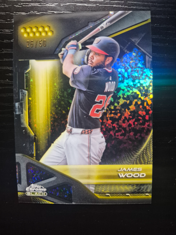 2026 Topps Chrome Black James Wood GOLD REFRACTOR  /50 #156