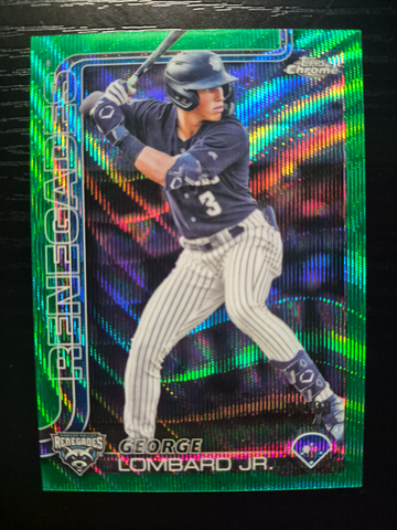 2025 Topps Pro Debut George Lombard Jr GREEN WAVE REFRACTOR  /99 #PDC-41