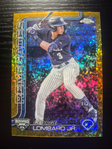 2025 Topps Chrome Pro Debut George Lombard Jr GOLD MINI DIAMOND REFRACTOR  /50 #PDC-41