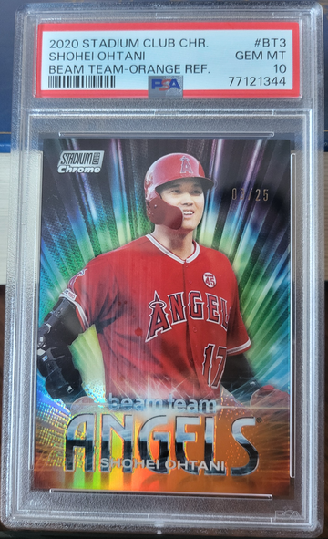2020 Stadium Club Chrome BEAM TEAM ORANGE REFRACTOR /25 PSA 10