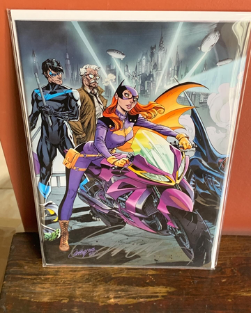 Batman 50 Campbell Virgin Variant C Campbell Auto Bat Girl Nightwing 2018