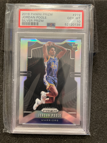 2019 Panini Prizm Jordan Poole Silver Prizm