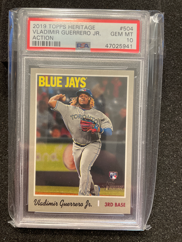 2019 Topps Heritage Vladimir Guerrero Jr. Action